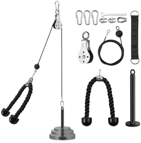VINTEAM Poleas Gimnasio Sistema de Polea Gimnasio con Tornillo en U
