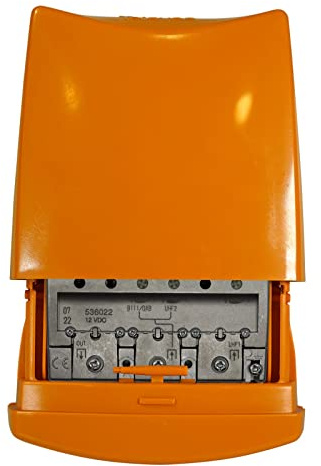 Amplificador mástil baja ganancia 12V 2E/1S B3/DAB/U-U G28dB Vs114 TELEVES 536022