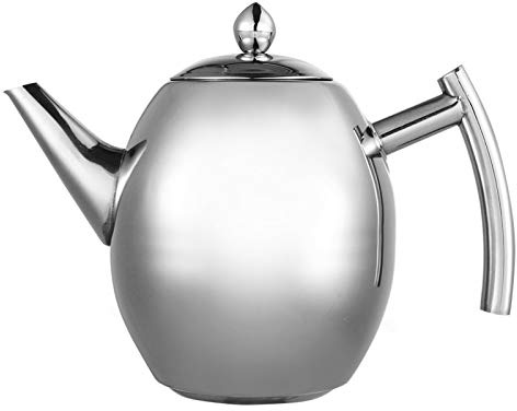 Polierter Teekessel, Edelstahl-Teekanne, Große Kaffeekanne, Teekanne mit Einem Griff, Kann zu Hause, Im Hotel, Café, in der Bar, Im Restaurant usw. Verwendet werden. (1L/1000ml)