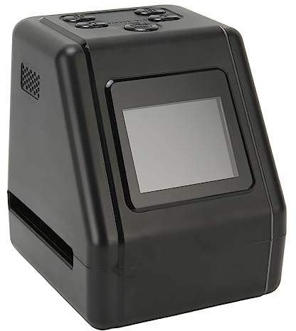 ASHATA Film-Diascanner-Konverter, Konvertiert 135 126Kpk 110 und für Super-8-mm-Filmnegative und Dias in JPEG, mit 2-Zoll-TFT-IPS-Display, 12 Mio. Pixel