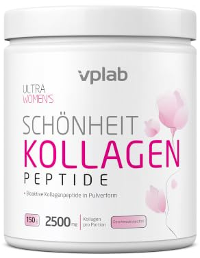 VPLab Frauen Kollagenpeptide 150 g, 60 Portionen – Unterstützt die Verbesserung von Hautelastizität und Festigkeit, Reduziert Feine Linien, Falten und Cellulite – Gut Löslich und Leicht Verdaulich