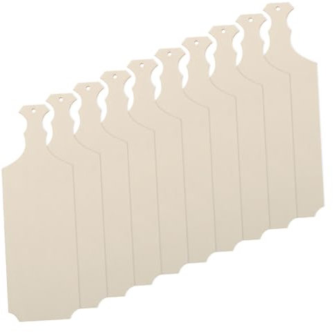 Mini Tagliere in Legno Grezzo da Decorare, Set 10 Pezzi Beige