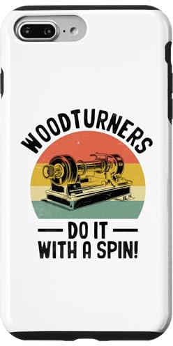 Coque pour iPhone 7 Plus/8 Plus Tournage à bois Do It With A Spin Tour à bois
