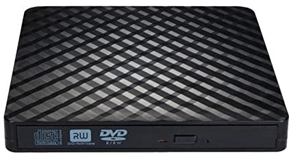 Bärbar DVD-spelare, Extern CD DVD-enhet, USB 3.0 och Type-C Bärbar CD DVD +/-Rw-enhetsläsare DVD/CD ROM-brännare Rewriter DVD-enhet,för hem, bil