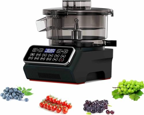 VNNHGB Pelapatate Automatico Intelligente per UVA, Macchina elettrica per pelare l'uva, 6 velocità Regolabili, Rotazione avanti/Indietro, efficienza di pelatura di 500 g/min