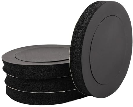 Lot 4 Coussinets Mousse Pour Haut-parleur 65 Pouces Isolation Phonique Anneau Pour Porte Voiture Accessoires Coton tapis d'isolation
