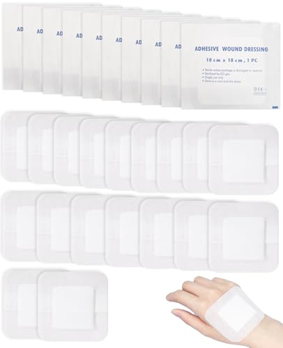 Benaewa 28 Pcs Sterile Adhesive Wound Dressing, Breathable Large Plasters for Wounds, Grazes