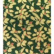 Creative party XS201 Unwrapped Square Holly Print Foil Wrapped Cake Boards 10 Pcs