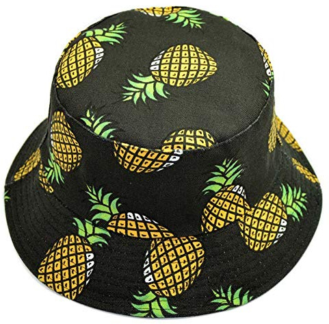 HugeStore Fischerhut mit Obstmuster, Sommerhut für Damen und Herren