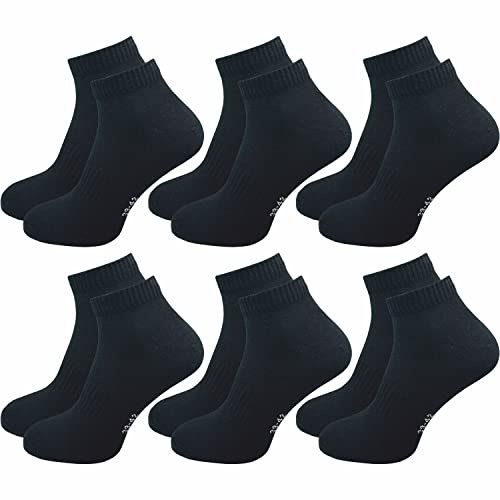 GAWILO Sportsocken ohne Naht (6 Paar) | Kurze Socken für Damen und Herren | Dank Rippschaft kein Verrutschen und kein Faltenwurf