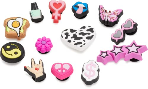 Crocs Unisex-Erwachsene 13-Pack Shoe Charms | Jibbitz for Schuhanhänger, Stil: Mädchen