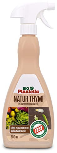 Bio Plantella Thymi Pflanzenstärkungsmittel zur Schädlingsabweisung und Stärkung der Abwehrkräfte der Pflanze 100% natürlich - 500ml mit Thymian- und Wacholderextrakt