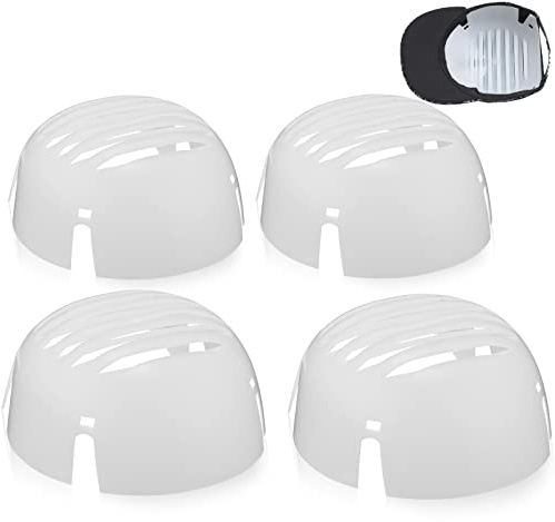 Universal Bump Cap Insert Lightweight Baseball Bump Cap Safety PE Lined Bumper Hat Insert (White, 8 Pieces)