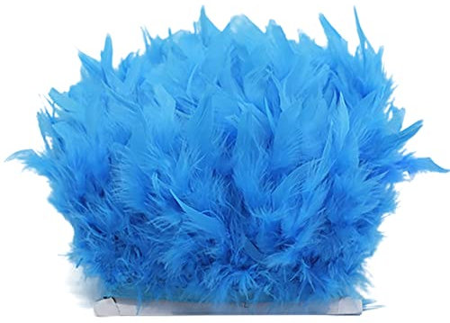 Federboa 5 Meter Flauschige Federboa Putenfedern Türkei Federn Fringe Trim Federschal Boa Kostümzubehör Truthahn Federboa Mode Kleid Nähen Handwerk Weihnachten Ankleiden Party Karneval Kostüm Dekor