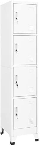 Yolola spind schließfachschrank metallschrank mit 5 Fächern Stahl Fächern, schließfachschrank Garderobe Umkleideschrank Metallspind Lagerschrank