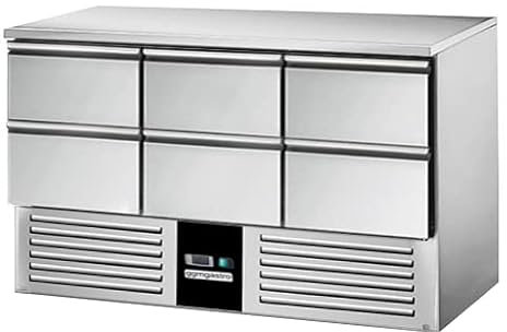 GGM Gastro | SAG147E6ND | Kühltisch PREMIUM - 1370x700mm - 6 Schubladen