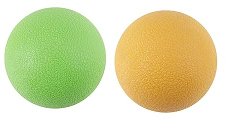 2 Stück Tpe Faszienball Massageball für Tiefenmuskelentspannung | Grün, für Laufen und Rehabilitation, Spritzguss Ausführung für Yoga und Fitness