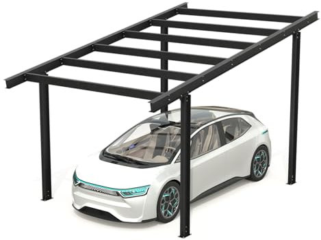 Carport, Todome, Stahl, Anthrazit, Modell 05 Structure Carport – (1-Sitzer)
