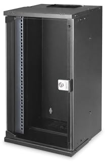 DIGITUS nätverksskåp 10 tum - 12 U - väggmontering - omonterad - HxBxD 591x316x298mm - lastkapacitet 30kg - användbart djup 254mm - IP20 skyddsklass - SOHO Pro-serien - svart