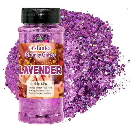 Paillettes holographiques violettes pour le visage, le corps, les ongles, le maquillage, le corps, les cheveux, le slime, les loisirs créatifs