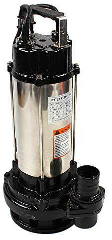 Pompa per acque sporche, pompa sommersa per acque reflue, in acciaio inox, per costruzione, scarico di acque reflue vive, fattoria, giardino, 36000 L/H 1500 W, 22 m