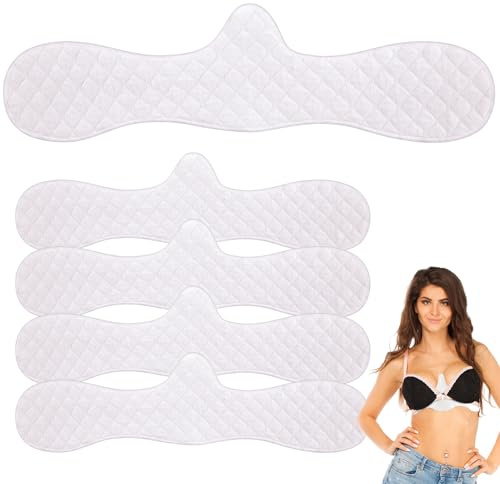Boyiee 4 Wiederverwendbare Baumwolle BH Einlagen Unter Brust Schweißabsorbierende Pads BH Schweißeinlagen Frau