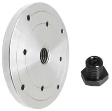 1SET Drechselbank-Planscheibe for M33 M18 1 Zoll Gewinde Holzbearbeitungs-Drehmaschinenfutter 2 Flansch-Planscheibe(M18 x2.5-150mm)