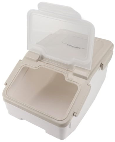 Contenitore per riso con coperchio dosatore, impermeabile, contenitore per alimenti per la cucina, contenitore per riso ispessito (5 kg)