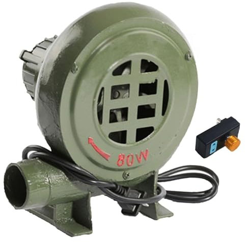 220V Soffiatore Elettrico Per Forgia Da Fabbro A Velocità Variabile, Soffiatore Per Barbecue Elettrico Con Governatore, Per Campeggio/Picnic/Attività All'aperto Out Ventilatore Per Barbecue(40W)
