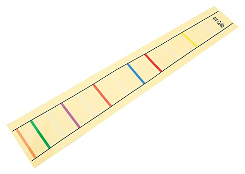 Essentielle Cello -Fingerposition -Marker -Aufkleber für Anfänger -Cello -Praxis 4/4 Größe Haltbarer Klebstoff Einfach zu Verwenden und zu Entfernen Griffboard -Etikettanleitung (4/4)