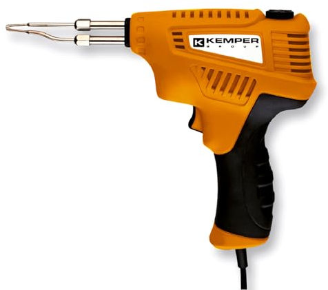 La zappa Saldatore Elettrico Professionale Istantaneo 200W con 3 Livelli di Potenza, Impugnatura in Gomma, Accessori Inclusi e Valigetta