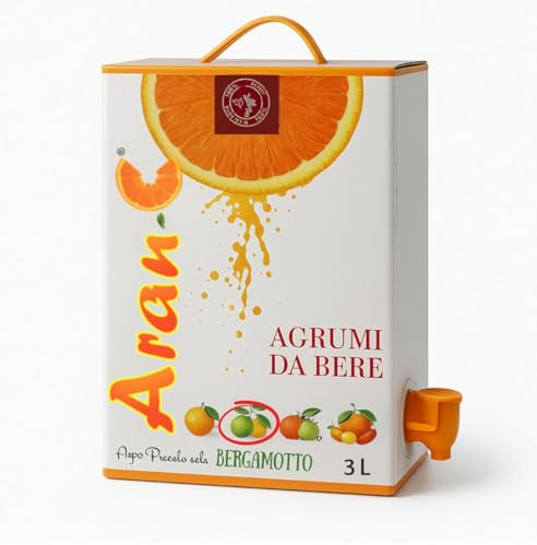 Aran-C – Succo di Bergamotto | Bag in Box 3L | Agrumi di Calabria | Spremuto a Freddo | Senza Zuccheri Aggiunti