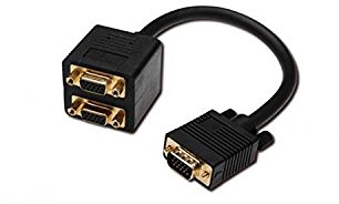 Watio Wave Anslutningskabel - 20 cm VGA-kabel gör att du kan ansluta två skärmar, flexibel och hållbar, idealisk för skärmutbyggnad.*