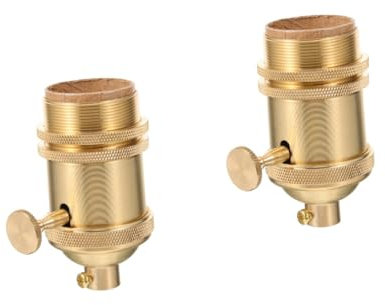 DIYEAH 2 Pièces Douille de Lampe Rétro avec Bouton Support Ampoule pour Diy pour Décoration de Cuisine Salle à Manger Bar