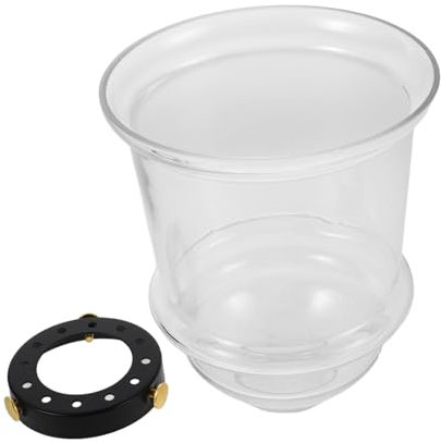 ABOOFAN Abat-jour Cloche Verre Transparent Pour Luminaires Suspendus Cache Éclairage Vintage Remplacement Abat-jour Pour Lampe