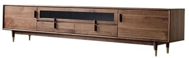ksjdieunf Armoire Meuble de Rangement TV en Bois Massif Noyer 200 x 40 50 cm, Meuble for Salon Meuble TV Moderne