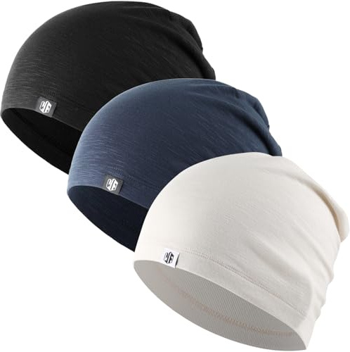 WTACTFUL 3 Stück - Mütze, Laufmütze Herren und Damen Sportmütze Skull Cap Beanie Atmungsaktiv schweißabsorbierend für Radfahren Radsport Jogging Fitness Outdoor