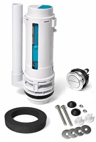 Watermark Dual Flush Valve Kit WMKA20080 AS1172.2 Toilet Cistern Replacement 2 Outlet WRAS Approved Push Button Fixing Kit 290mm