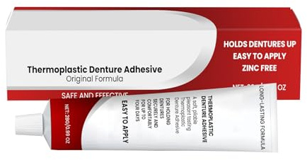 Colle pour Prothèses Dentaires,Colle Thermoplastique,Gel Adhésif pour Prothèses Dentaires,Fixation des Prothèse Dentaire pour un Confort Accru 28G