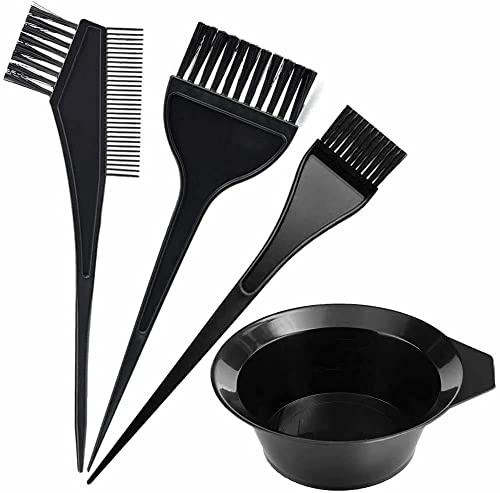 eMKay® 4 Pcs HAIR DYE COLOURING BOWL AND BRUSH KIT