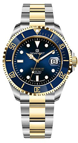 Gigandet Herren-Automatikuhr Sea Ground 300 - Made in Germany - Saphirglas - Swiss Super Luminova - Edelstahl - 300m/30bar wasserdicht - G300-017M