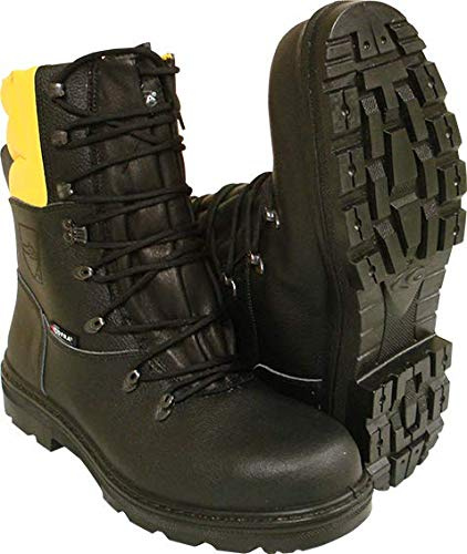 RocwooD Black & Yellow Chainsaw Forestry Aborist COFRA Boots Class 1 Size 11 Euro 45