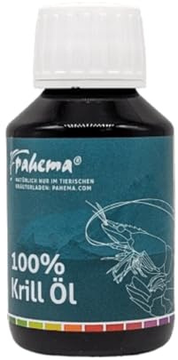 Pahema Krillöl flüssig mit Dosierspender für Hunde und Katzen (100% Natur) | Aus nachhaltigem Fischfang (MSC), Quelle essenzieller Fettsäuren, Für sensible Tiere geeignet