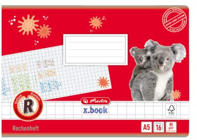 Herlitz Rechenhefte A5/16 Lineatur R (kariert 10x10mm) 20er Packung