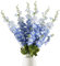 INSUNSIX Künstliche Blumen aus blauem Rittersporn, 83,8 cm, Larksporn Seidenblumen für hohe Vasen, langer Stiel, künstliche Blumen für Hochzeit, Tafelaufsätze, Kunstblumen für Heimdekoration,