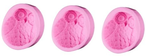 Alipis 3stücke Silikon Backform Eule Hochwertige Silikonform Für Kuchen Und Fondant Für Kreative Backprojekte Und -partydekorationen Und Antihaftbeschichtet