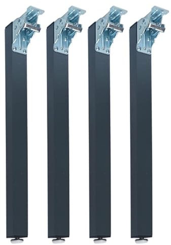 DAVBIR Klappbare Tischbeine aus Metall, 4 Stück Möbelbeine, DIY-Möbelbeine für ESS- und Couchtisch, Computertisch, Werkbank, Besprechungstisch (Color : Gray, Size : 80cm/31In)