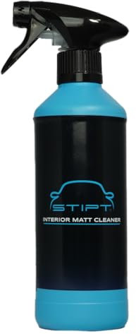 Stipt Interior Matt Cleaner - Kraftvoller Innenraumreiniger für Leder, Stoff und Kunststoff - Mattierender Effekt - 500ml - Entfernt Schmutz, Glanz und Flecken - Ideal für Auto Innenraumreinigung