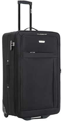 26 Medium Suitcase Super Lightweight Luggage 20% Expandable Combination Lock 2 Wheel Soft Shell Hold Check in Luggage for 15 to 20kg