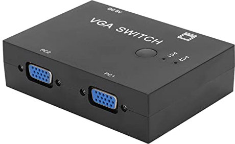 Splitter VGA, Commutatore 2 Porte 2 Ingressi 1 Uscita, Monitor Switch VGA Splitter Box Display HD Accessori per Switch Host